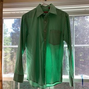 IZOD LIME GREEN BUTTON DOWN - Small